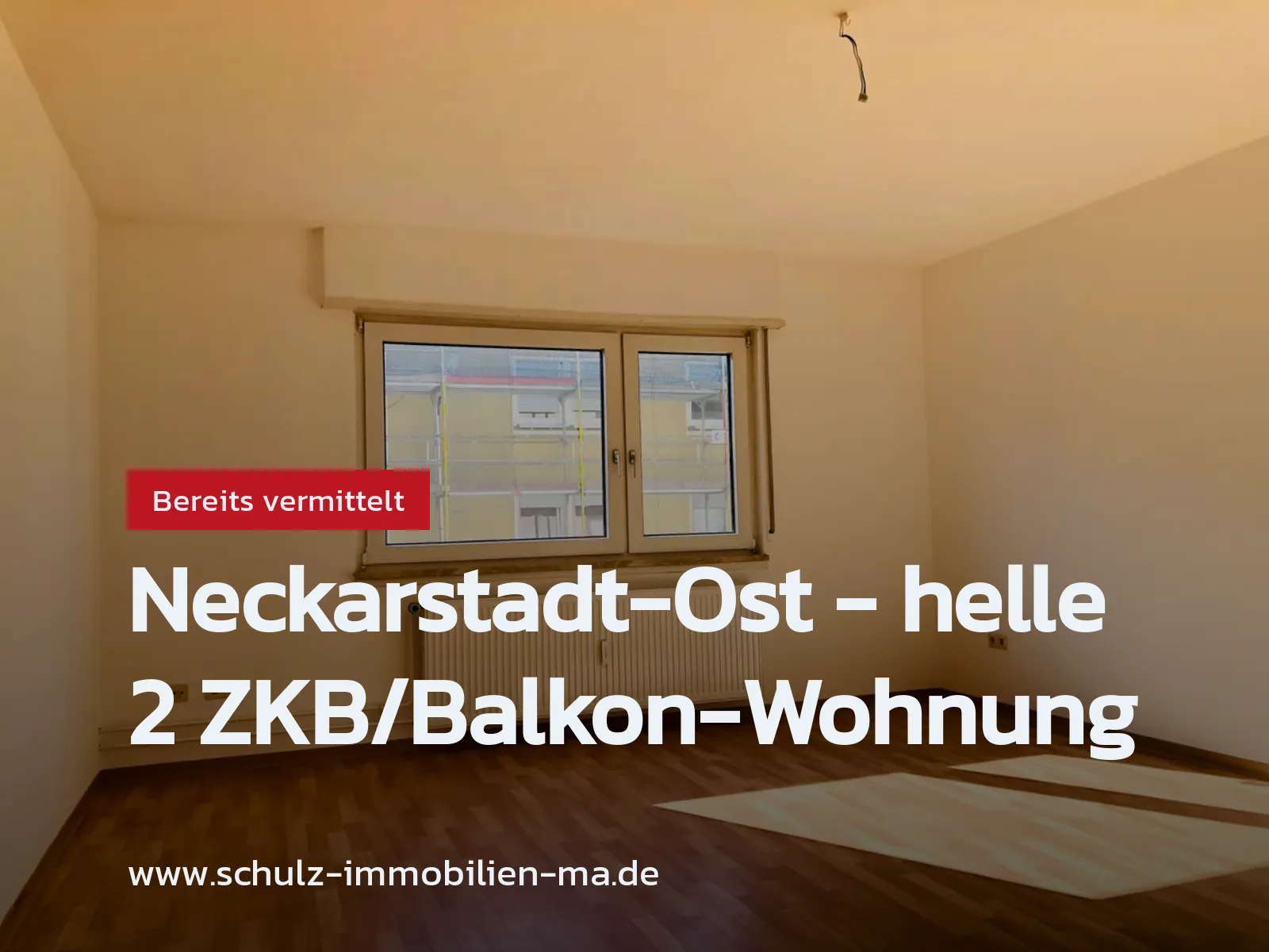 Nicht mehr verfügbar: Neckarstadt-Ost – helle 2 ZKB/Balkon-Wohnung