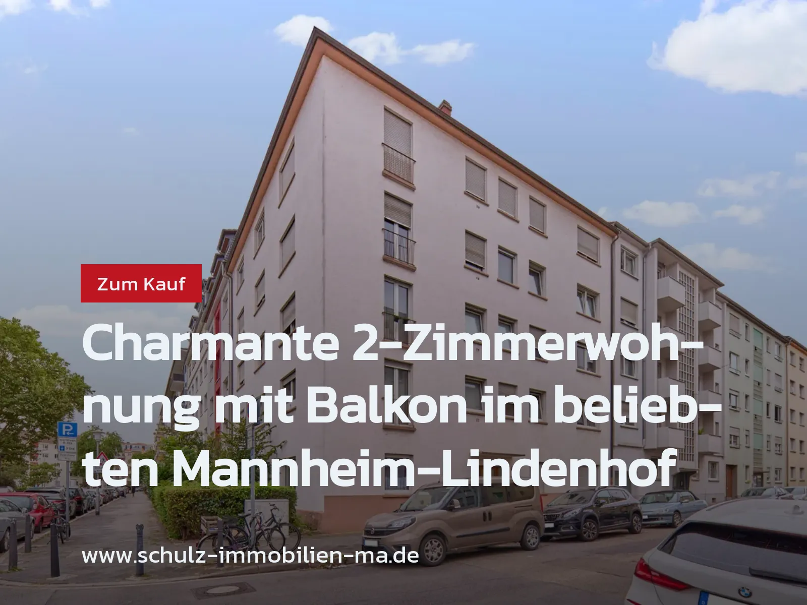 Neu im Angebot: Charmante 2-Zimmerwohnung mit Balkon im beliebten Mannheim-Lindenhof