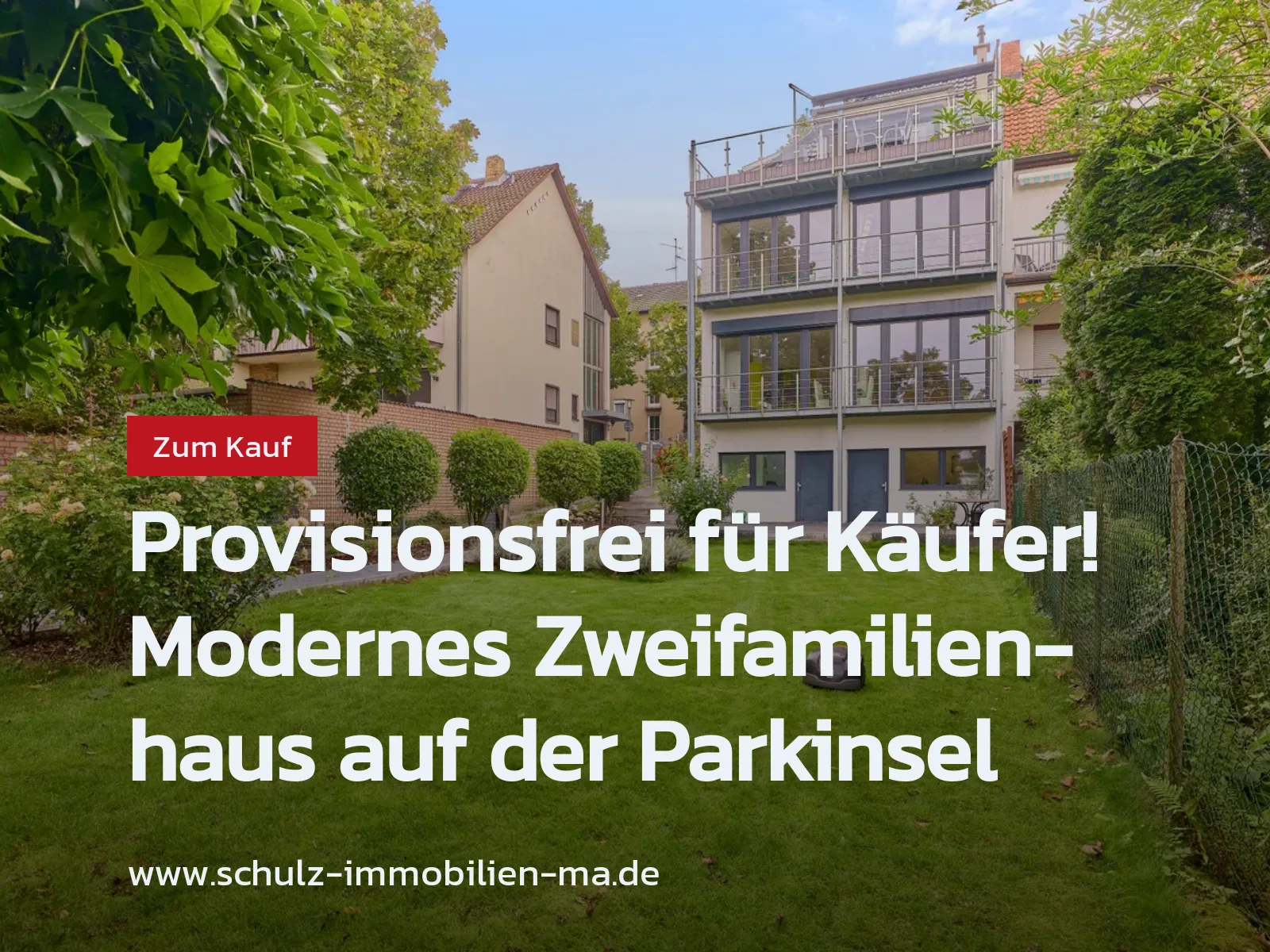 Neu im Angebot: Provisionsfrei für Käufer! Modernes Zweifamilienhaus auf der Parkinsel