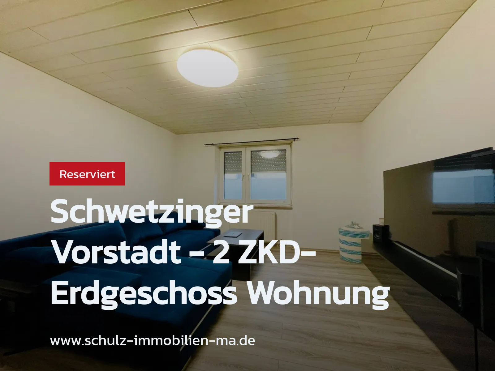 Neu im Angebot: Schwetzinger Vorstadt – 2 ZKD-Erdgeschoss Wohnung