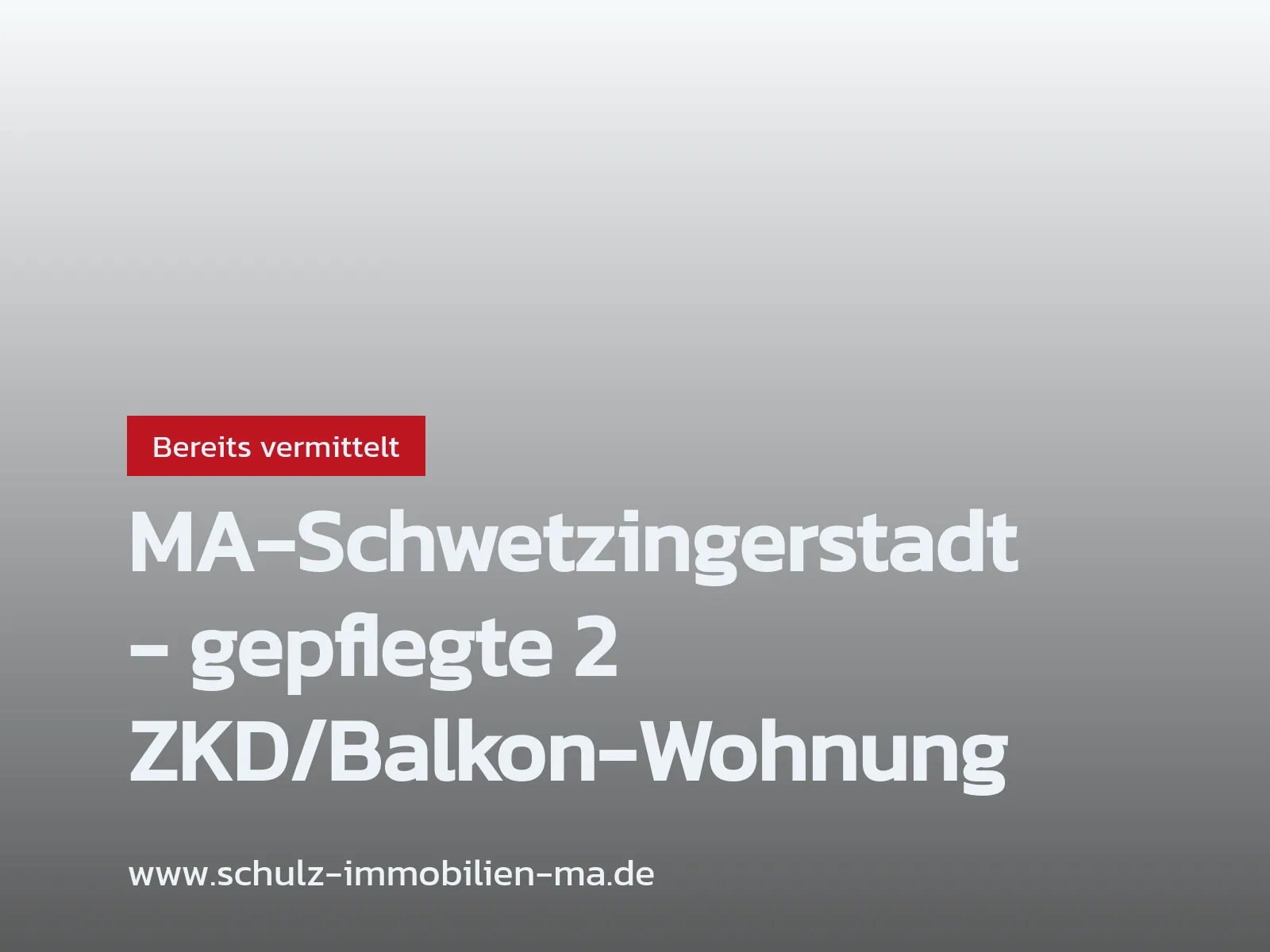 Nicht mehr verfügbar: MA-Schwetzingerstadt – gepflegte 2 ZKD/Balkon-Wohnung