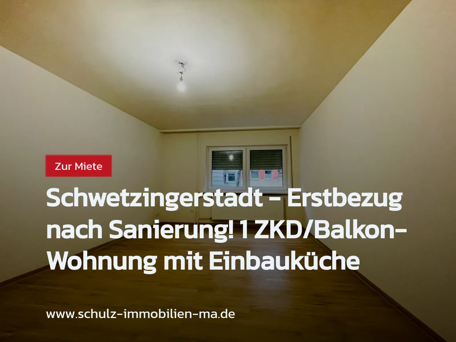 Neu im Angebot: Schwetzingerstadt – Erstbezug nach Sanierung! 1 ZKD/Balkon-Wohnung mit Einbauküche