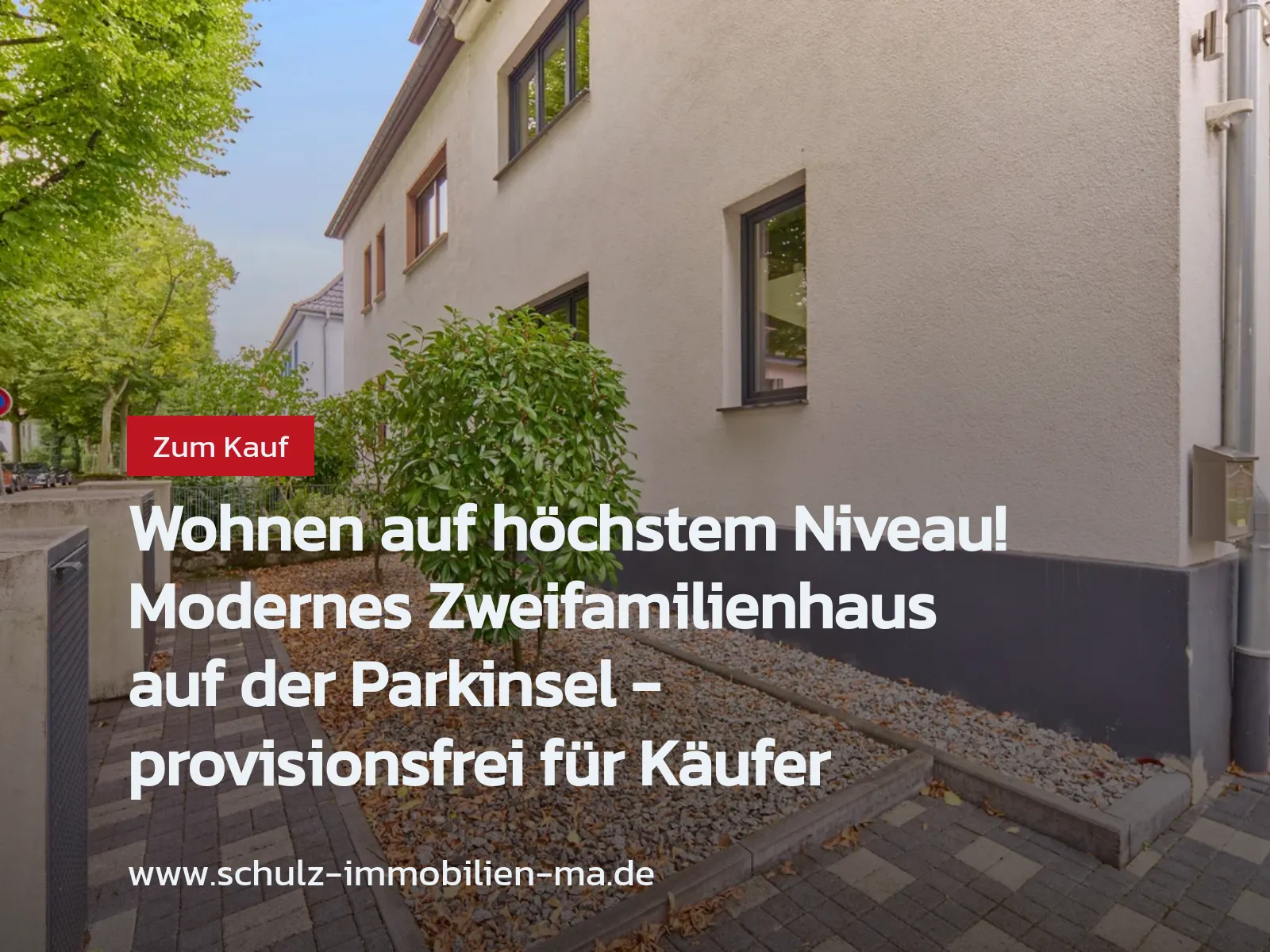 Neu im Angebot: Wohnen auf höchstem Niveau! Modernes Zweifamilienhaus auf der Parkinsel – provisionsfrei für Käufer