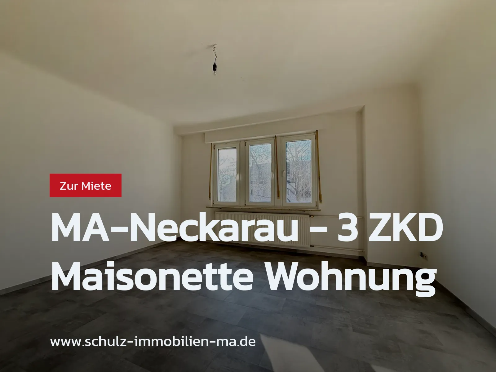 Neu im Angebot: MA-Neckarau – 3 ZKD Maisonette Wohnung