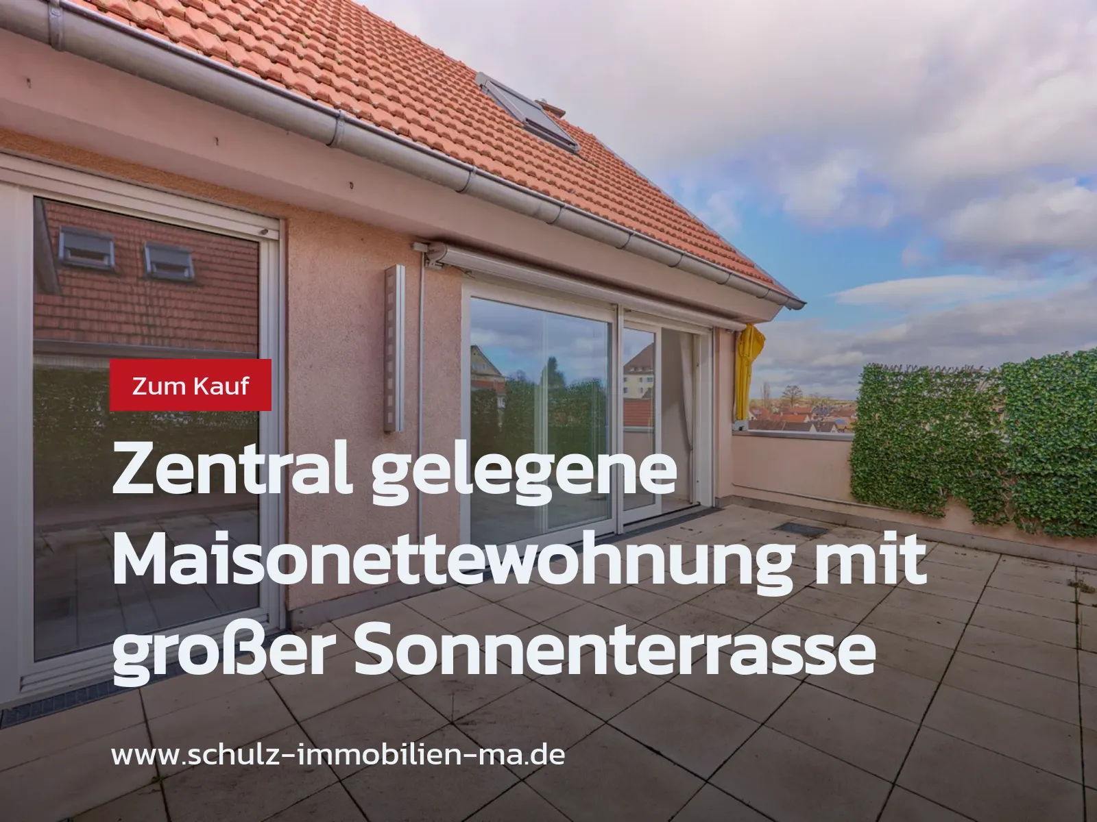 Neu im Angebot: Zentral gelegene Maisonettewohnung mit großer Sonnenterrasse