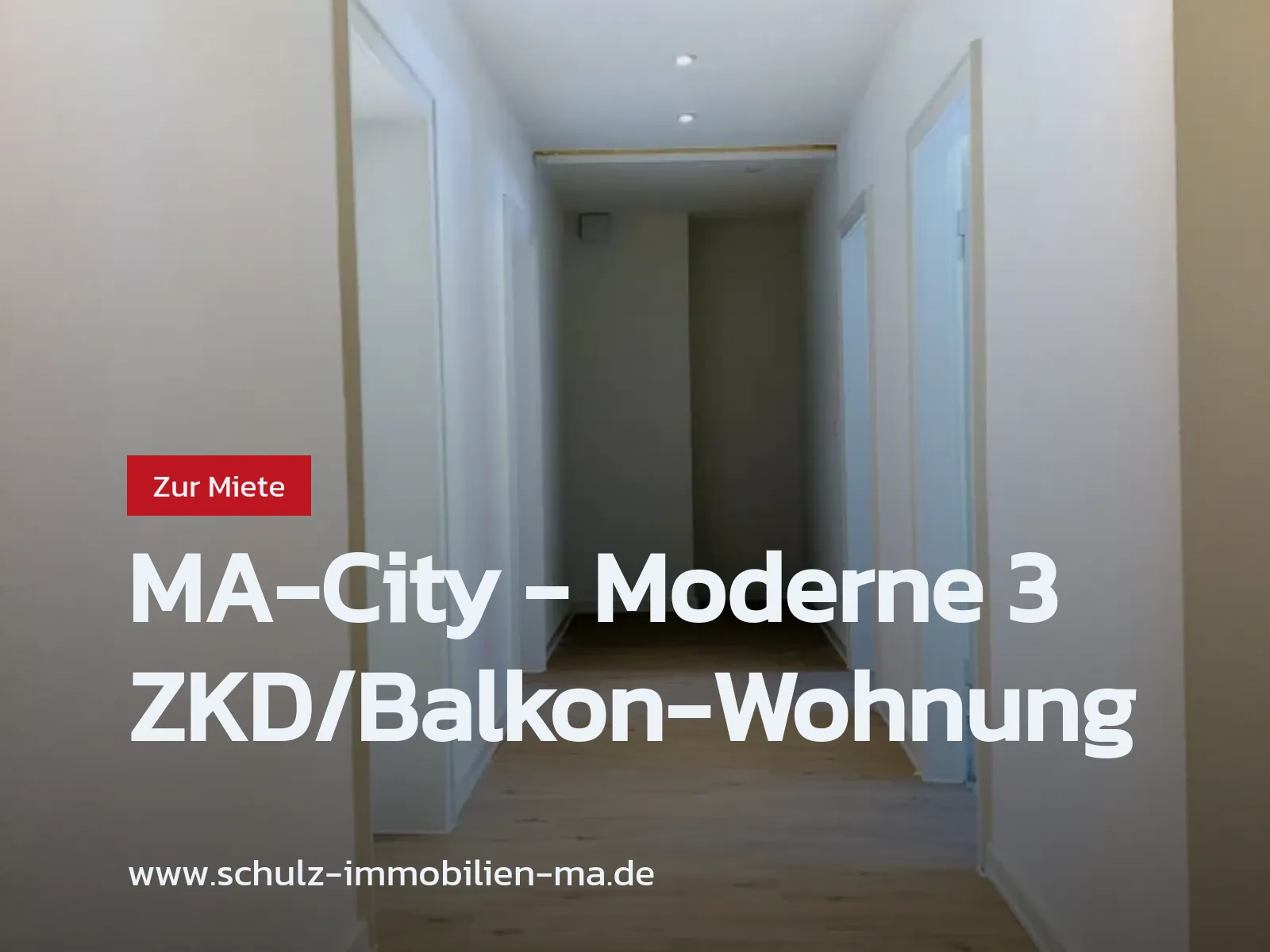 Neu im Angebot: MA-City – Moderne 3 ZKD/Balkon-Wohnung