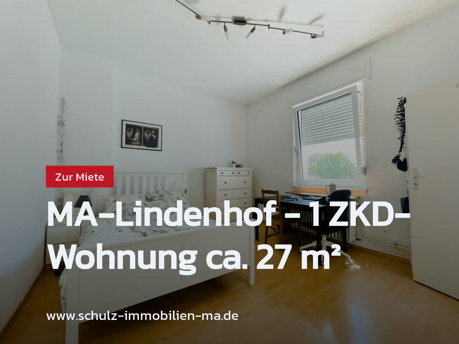 Neu im Angebot: MA-Lindenhof – 1 ZKD-Wohnung ca. 27 m²