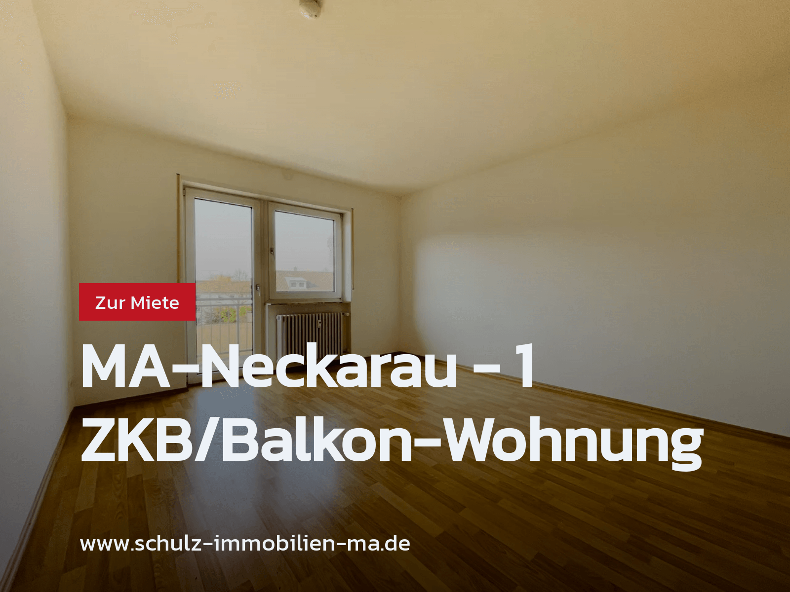 Neu im Angebot: MA-Neckarau – 1 ZKB/Balkon-Wohnung