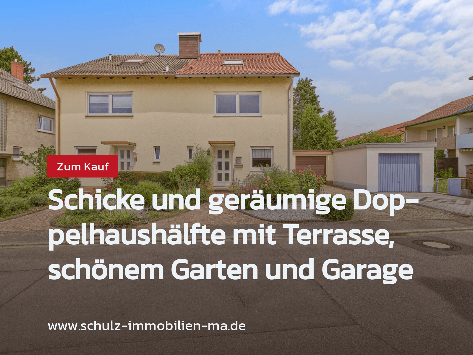 Neu im Angebot: Schicke und geräumige Doppelhaushälfte mit Terrasse, schönem Garten und Garage