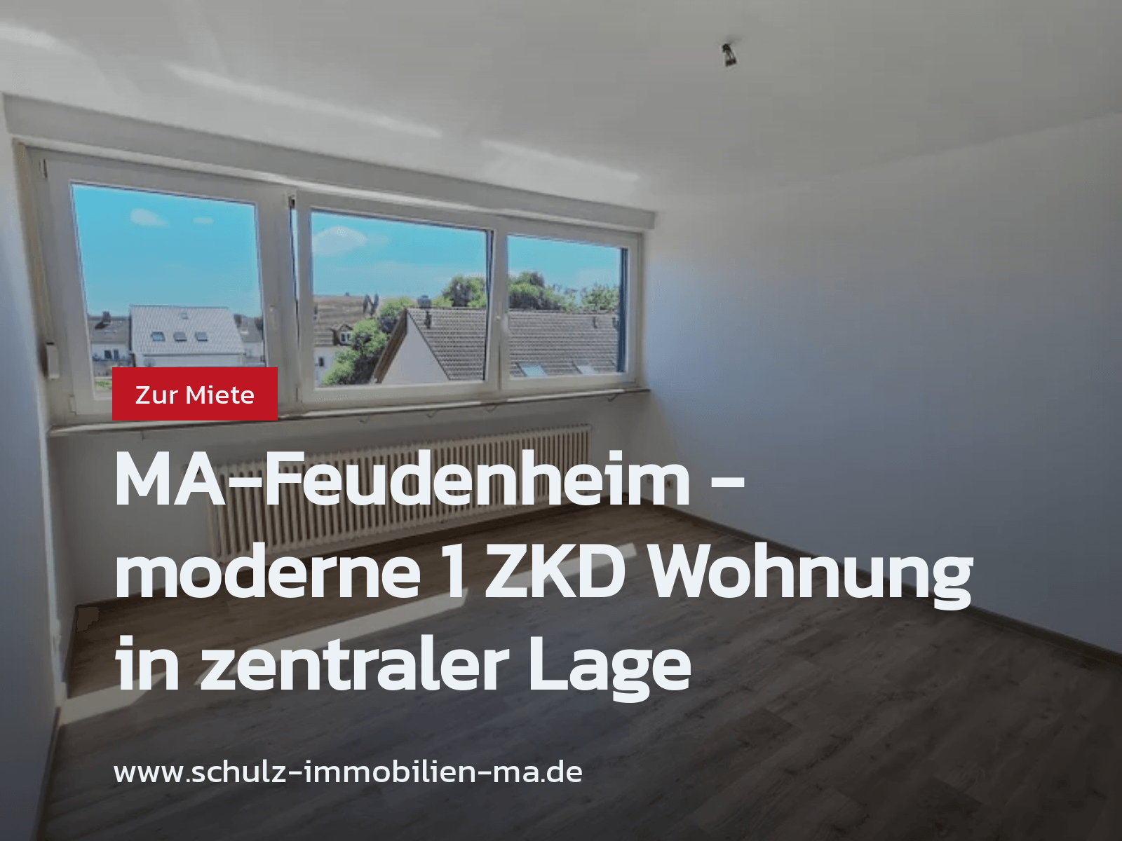 Neu im Angebot: MA-Feudenheim – moderne 1 ZKD Wohnung in zentraler Lage