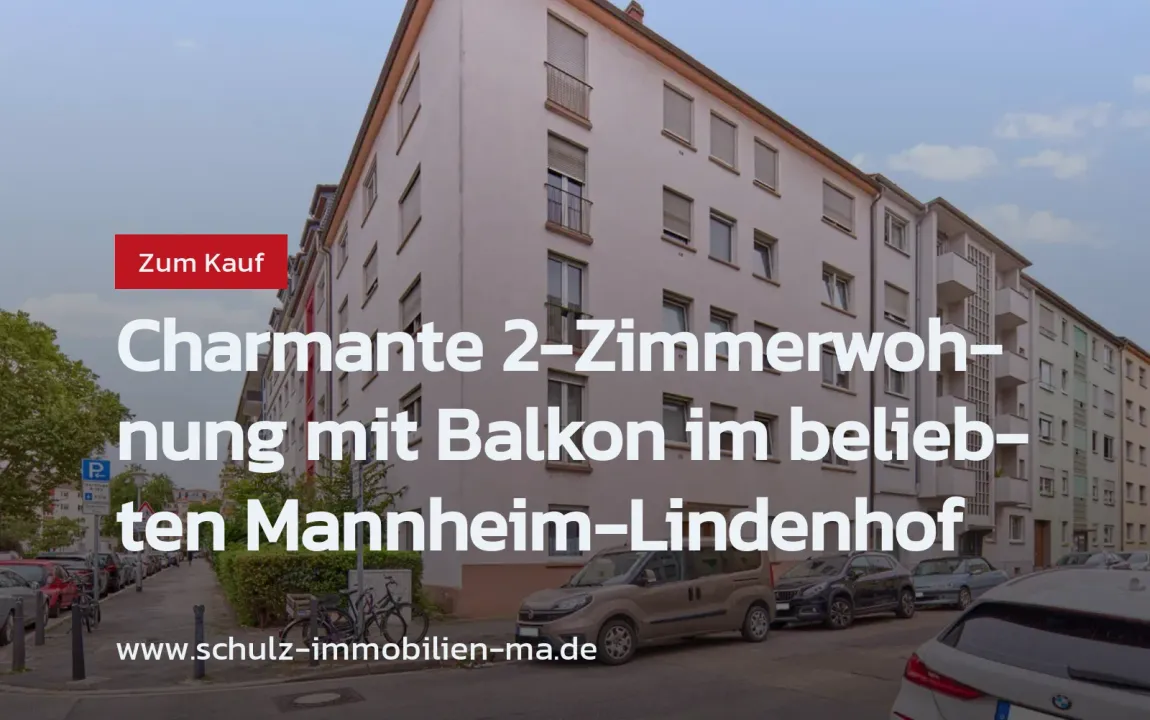 Neu im Angebot: Charmante 2-Zimmerwohnung mit Balkon im beliebten Mannheim-Lindenhof