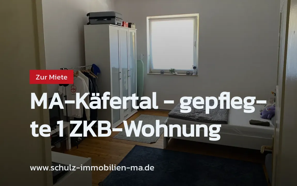 Neu im Angebot: MA-Käfertal – gepflegte 1 ZKB-Wohnung